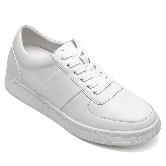 CHAMARIPA 6cm/2.36" elevator shoes Height Increase shoes men white sneaker - Picture 1 of 7